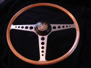 The Finished XKE Steering Wheel